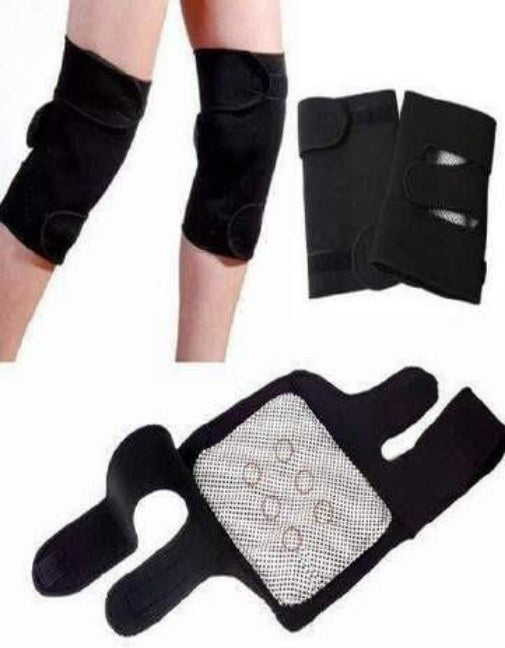 Hot Knee Belt Pad Straps Adjustable Self Heating with 6 Magnets