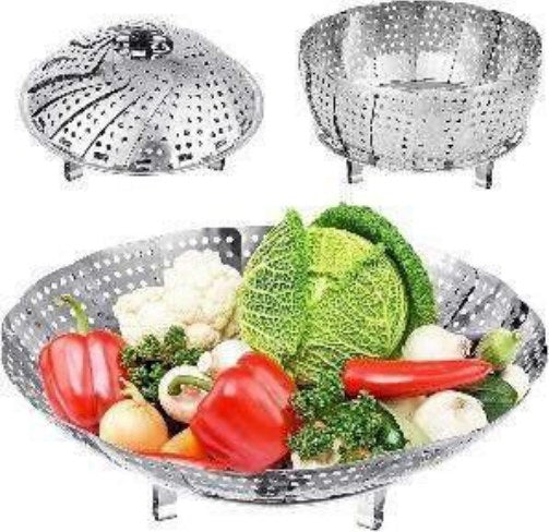 Stainless Steel Vegetable Steamer Basket Pot