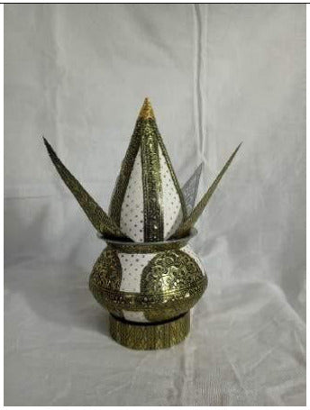 White Meenakari kalash - SKU 190