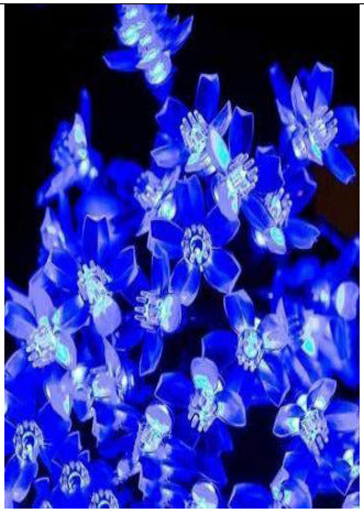 Led Flower String Light Blue - SKU 202