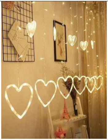 Heart Curtain Led Lights - SKU 209