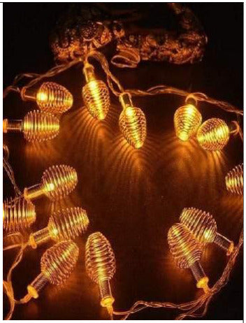 Copper Wire Yellow 10 Feet Length Decorative Diwali String Lighting - SKU 226