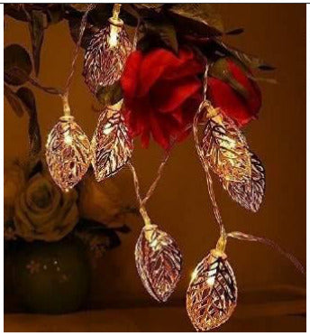 Metal Tree Leaf Shape Decorative LED Fairy String Starry Lights - SKU 229