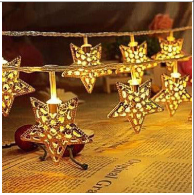 Metal Star LED Fairy String Lights - SKU 230