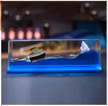 Titanic Liquid Wave Ship For Car Dashboard - SKU 241