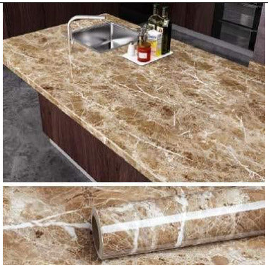 NEW MARBLE ALUMINIUM FOIL KITCHEN STICKER PAPER(60*200CM) - SKU 249
