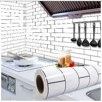 White Brick Wallpaper - SKU 253