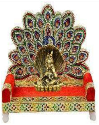 Meenakari Singhasan 5.5 x 5.5 x 25 Cm - SKU 256